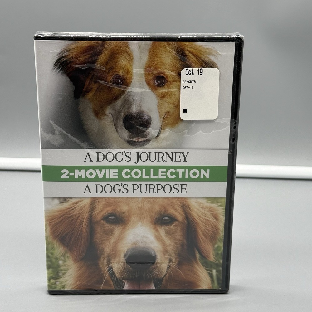 New! 2-Movie Collection: A Dog's Purpose & A Dog's Journey DVD Sealed Ships Free